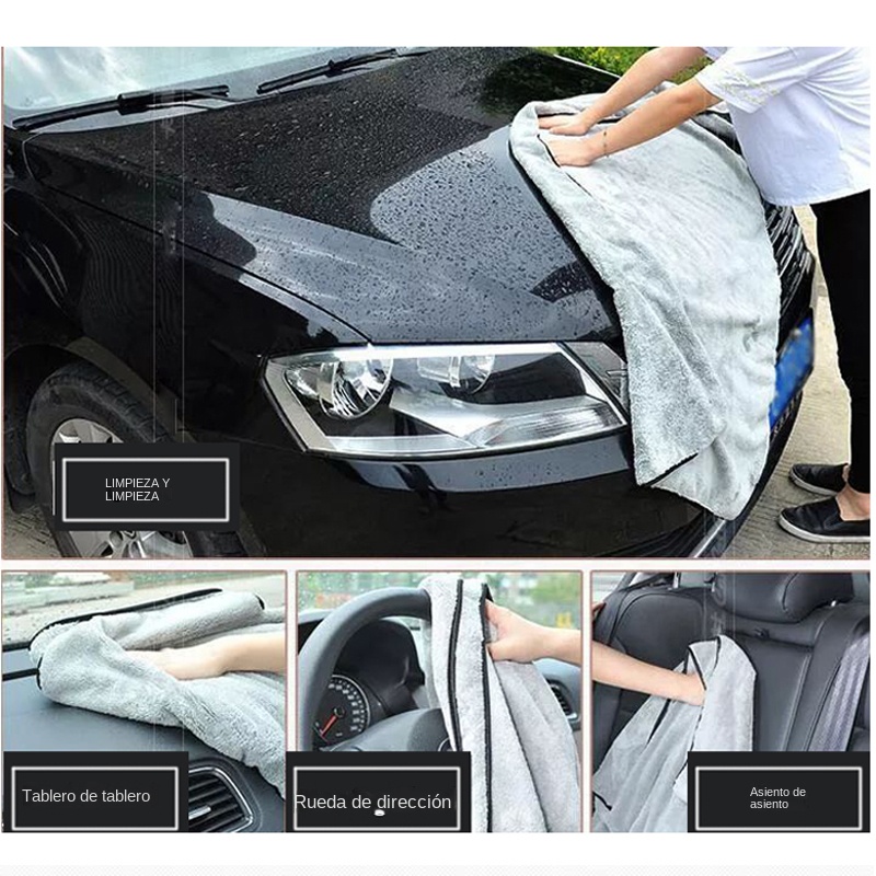 75x35 60x40cm Mikrofaser-Autowaschtuch, schnell trocknend, automatische Reinigung, extra weiches Tuch, hohe Wasseraufnahme für Autowaschzubehör