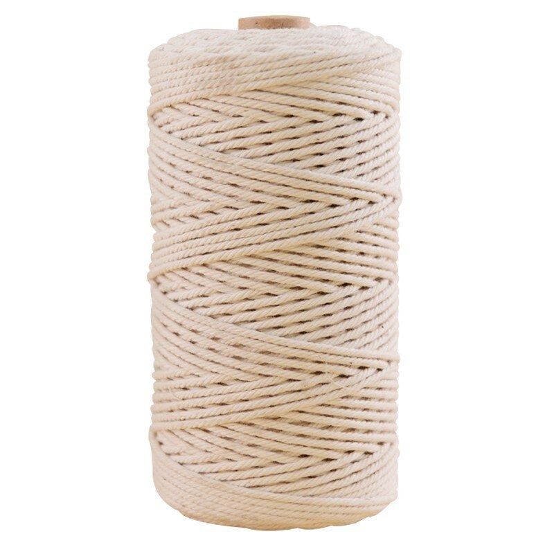 3mm 4mm 5mm 6mm diy macramé touw gedraaide draad katoenen koord voor handgemaakte natuurlijke beige touw thuis bruiloft accessoires