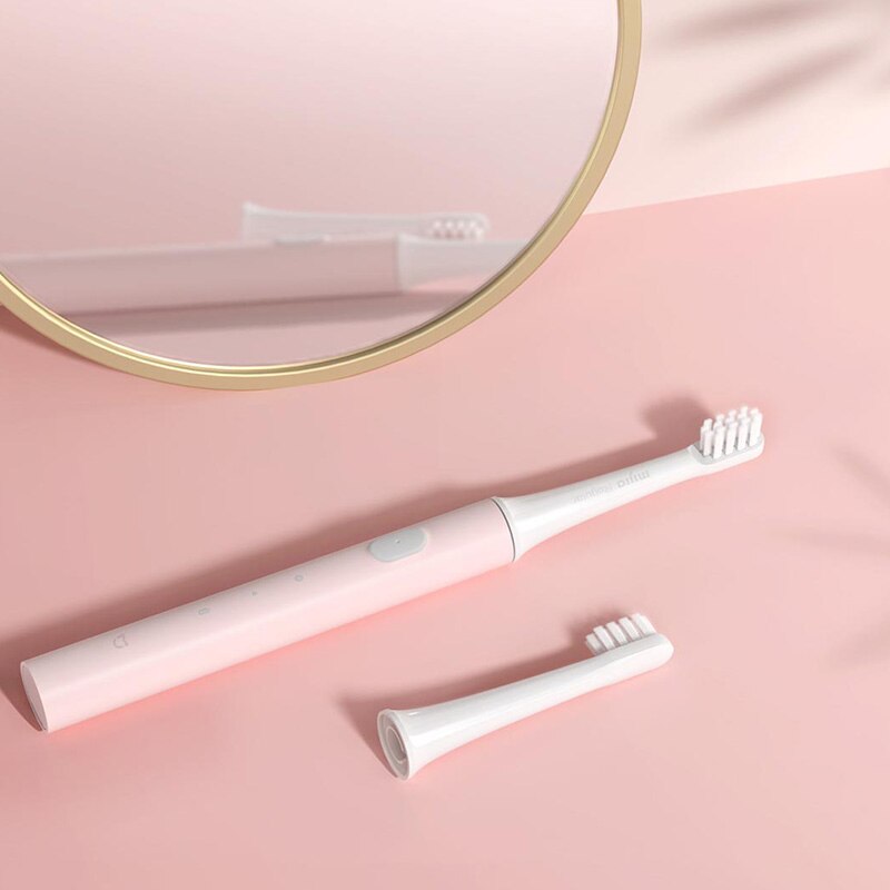 3 PC Original Mi jia T100 Mi brosse à dents électrique intelligente 2 vitesses charge Inductive blanchiment Zone de soins bucco-dentaires Re mi under