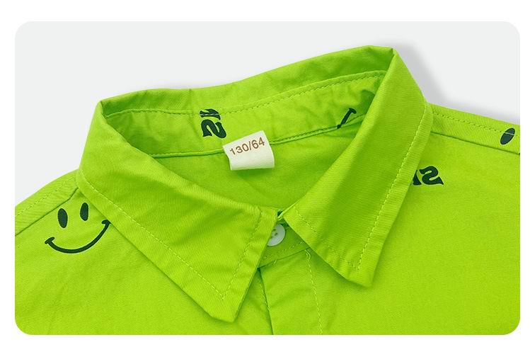 Autumn Girls Print Green Shirt 8 10 years Long Sleeve Teen Girls Tops