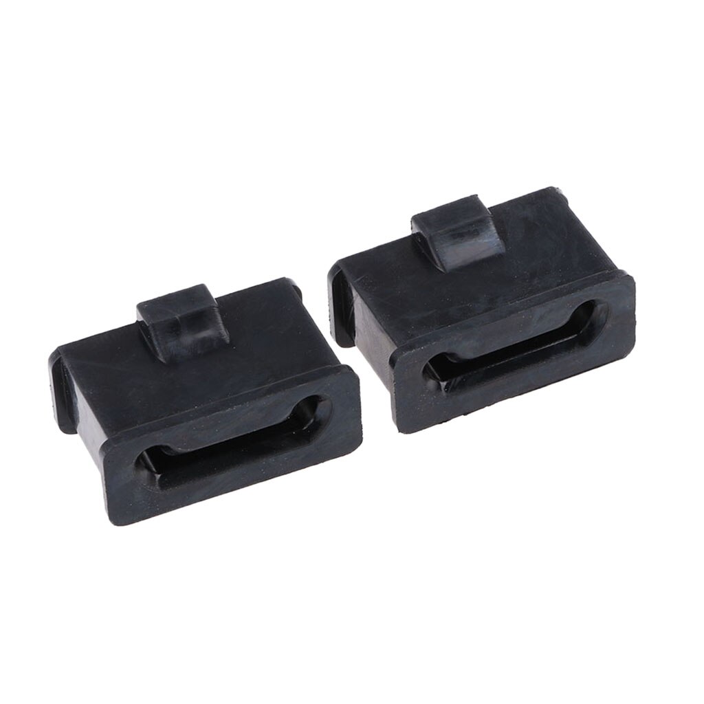 1 Pair Exhaust Hanger Rubber Muffler Mount Bushings Replacement for Harley Motorcycle Models - Black