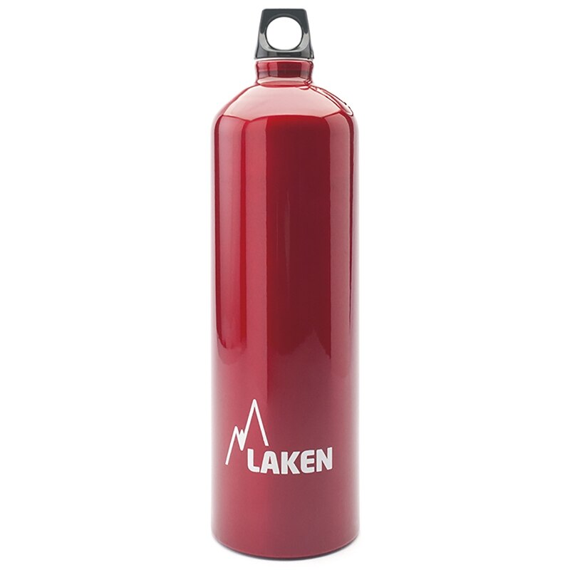 LAKEN FUTURA Botella Reutilizable 1,5 L - 1500 ml ALUMINIO con Boca Estrecha Muy Ligera Cierre Hermético: Rojo