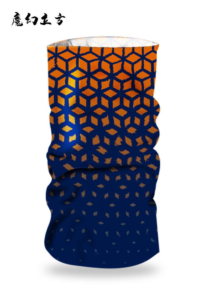 Cycling Face Mask Riding Scarf Sunscreen UPF50+ Ice Silk Seamless Neck Gaiter Men Bandana Headwear Headband Snood Mask Balaclava: cyan