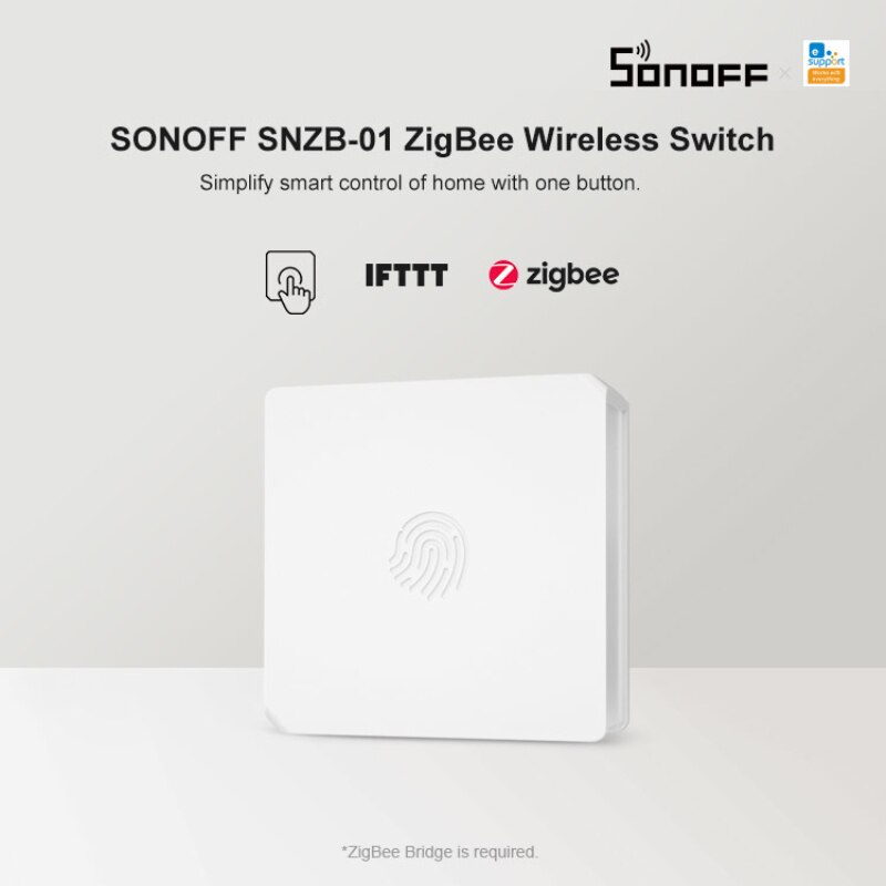 Sonoff SNZB-01 Zigbee Draadloze Switch/Zbmini Zigbee Smart Switch E-Welink App Werkt Met Sonoff Zigbee Brug Ifttt smart Home