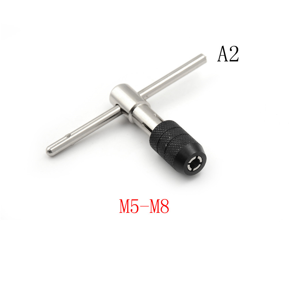 T Type Machine Hand Tap Wrench Screw Thread Taps Reamer M3-M6/M5-M8/M6-M12 Screw Tap Holder Hand Tool: A2
