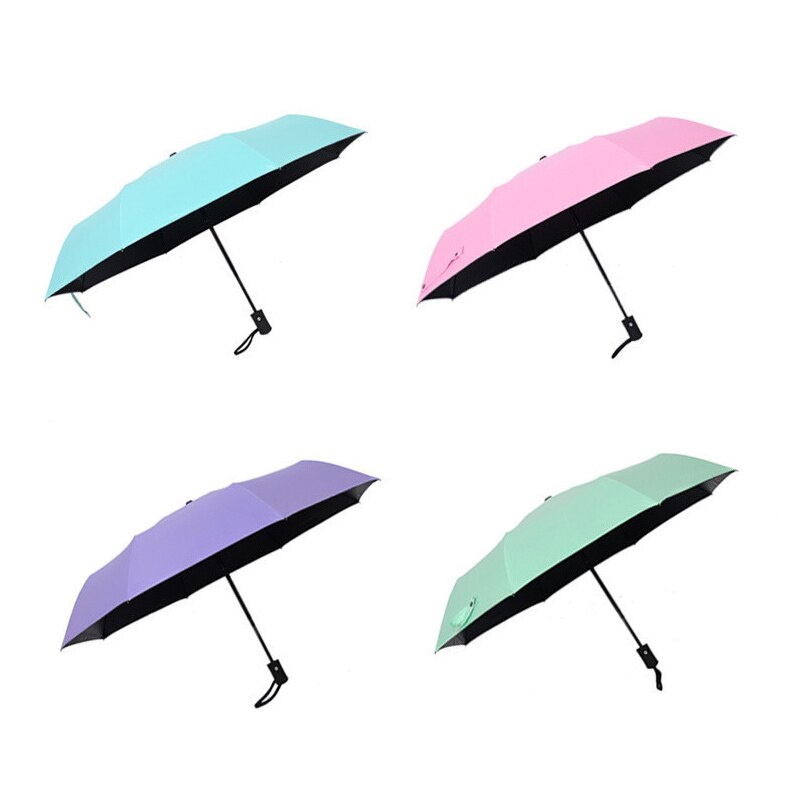 Wind Resistant Folding Automatic Umbrella Windproof Travel Rain Sun Umbrellas with Auto Open Close Button MJJ88