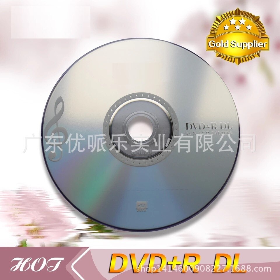 50 diske klasse  a 8.5 gb tomme trykte dvd + r dl-diske