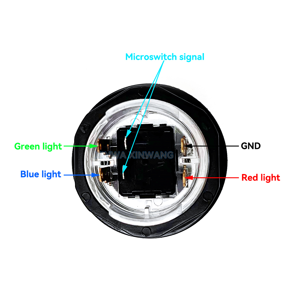 5 pces/10 pces jogo de arcade goldleaf rgb iluminado 3.3v led botão 28mm 30mm botões redondos para mame virtual flipball máquina