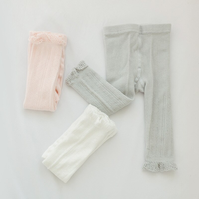 Pizzo di Cotone Per Bambini Leggings per le Ragazze Della Maglia di Estate Del Bambino Dei Pantaloni di Capris Pantaloni Dei Bambini Del Bambino Delle Ragazze di Legging Vestiti per 0- 6 anni