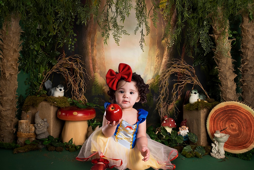 Photography Backdrops 1st Birthday Jungle Safari Forest Princess Photo Shoot Background Baby Shower Cake Smash Decor Studio Prop