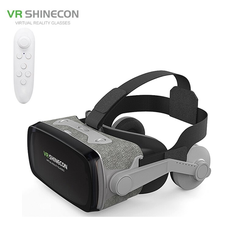 Game Liefhebbers Vr Shinecon Vr Virtual Reality Bril 3D Bril Google Kartonnen Vr Headset Doos Voor 4.0-6.53 inch Smartphone: G07E with White