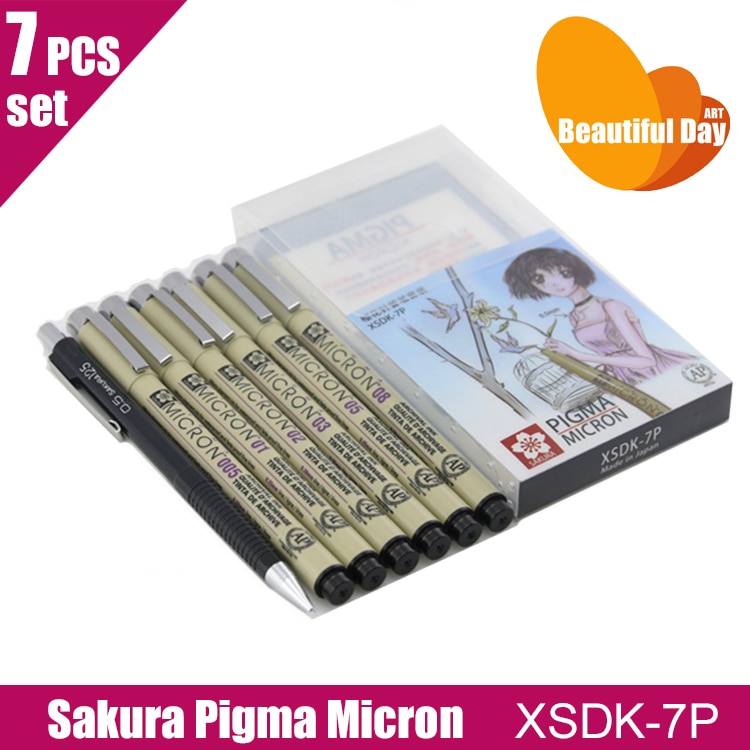 originele japan sakura pigma al zwarte inkt micron pen finliner XSDK-3P XSDK-4P XSDK-7P