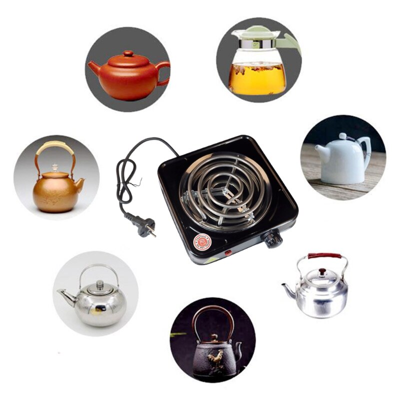 Portable Heat Preservation Electric Burner Single Stove Mini Hotplate Adjustable Temperature Furnace Home Kitchen Coffee