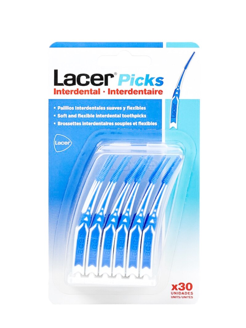 Lacer Picks Interdentale 30 Stuks Tandenstokers Voor Handig En Effectieve Reiniging Van Interdentale Ruimtes