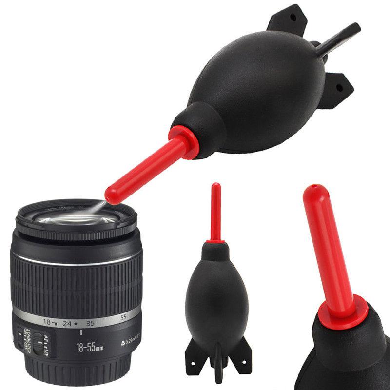 Ventilador de borracha do foguete com suporte de ar comprimido fixo fácil limpar a ferramenta de limpeza da câmera slr do ventilador de ar do foguete: Default Title