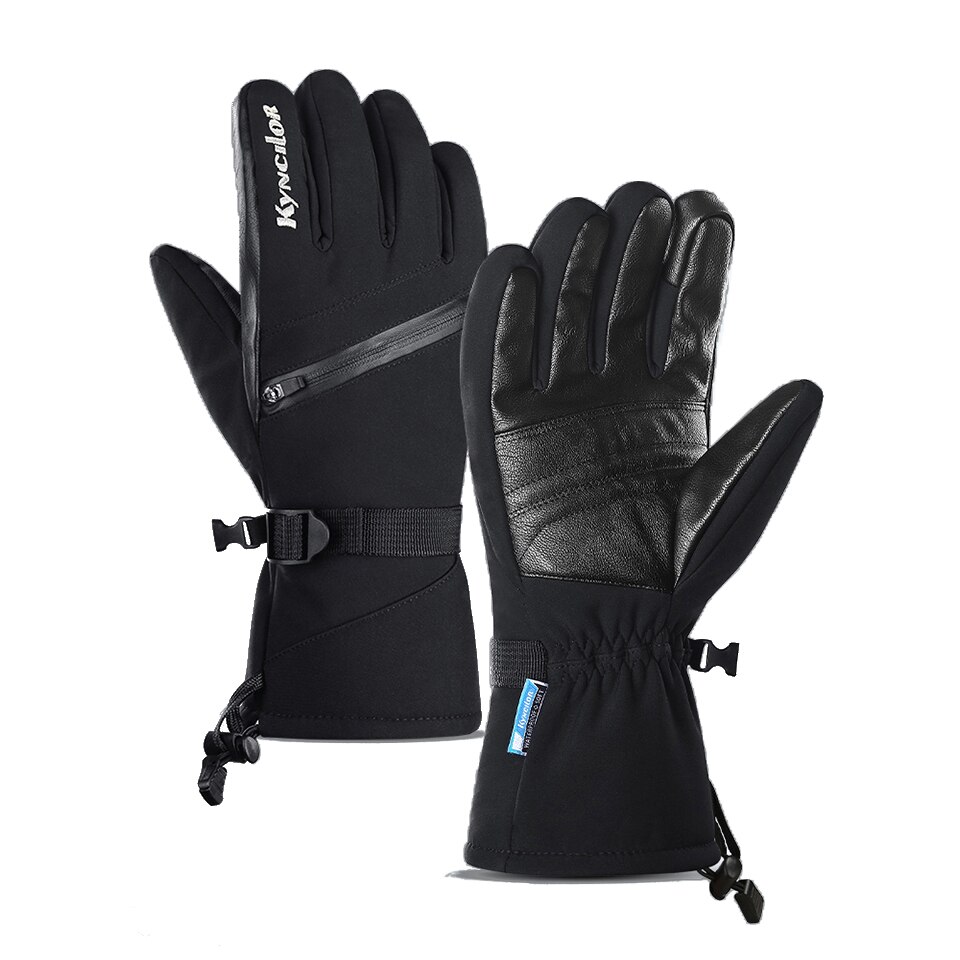 Guantes de esquí impermeables para hombre y mujer, manoplas térmicas para Snowboard, resistentes al viento, resistentes al agua, guantes de nieve para exteriores para invierno