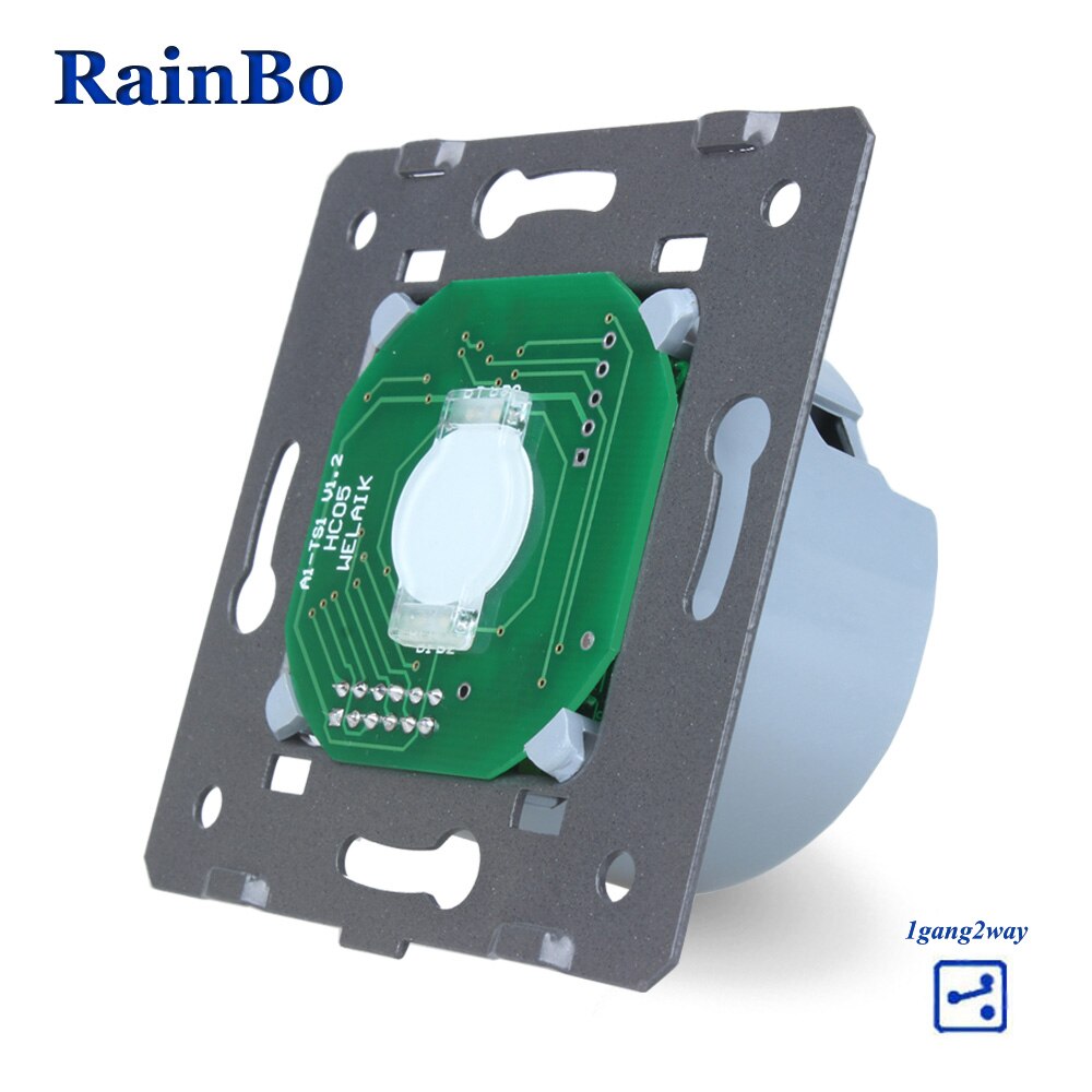 RainBo Touch-Schakelaar module-DIY Parts-Fabrikant Muur-Schakelaar EU 1gang-2way Touch-Screen Wall- licht-Schakelaars 110 ~ 250V-A912