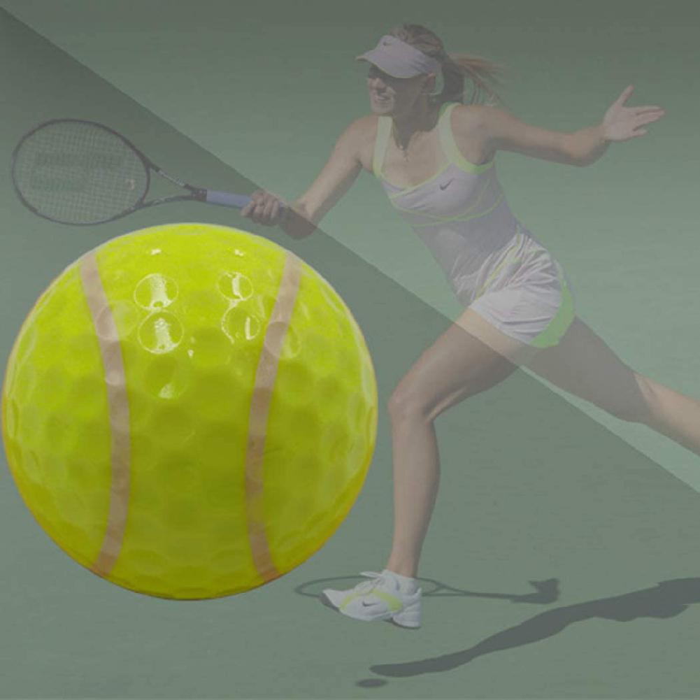 6pcs Golf Ball Golf Equipment Football Basketball TableTennis Baseball Rubber Golf Balls Novel Double Practice Ball
