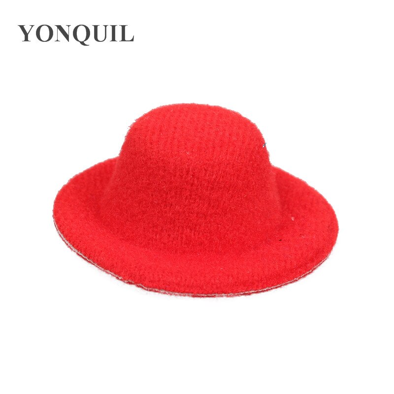 5Cm Mini Top Hats Cute Girl Party Headwear Wedding DIY Hair Accessories Party Event Occasion Hats Baby Hairstyle Multiple Color: red