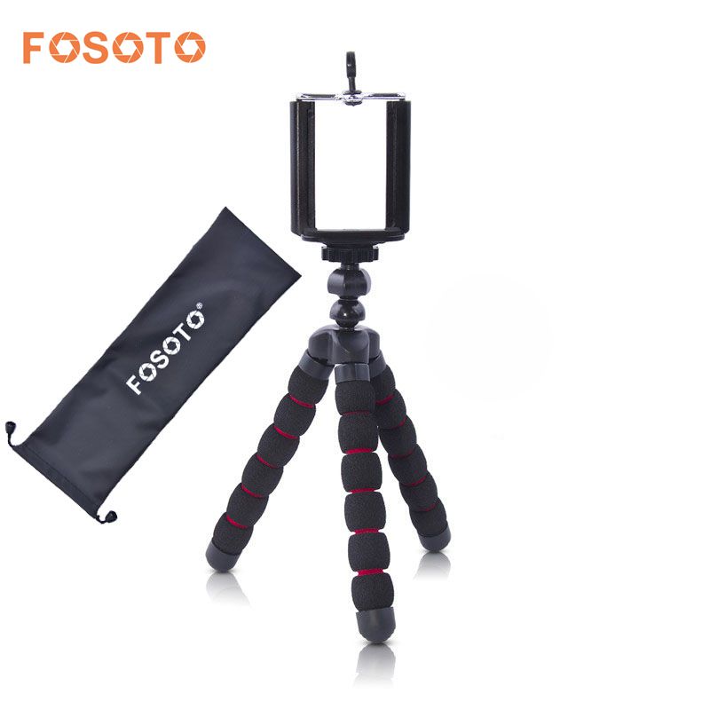 Fosoto Mini Octopus Flexibel Statief Digitale Camera Mobiele Telefoon Draagbare Stand Gorillapod Type Monopod voor Iphone X 7 8