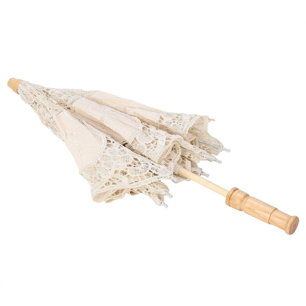 Lace Parasol Umbrella Flower Embroidery Parasol Wedding Bride Photography Umbrella Handmade Bridal Wedding Umbrella