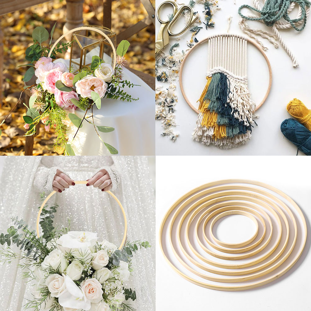 HEN--broderie Extensible En Imitation Bois Cerceau De Broderie En Bois, Cercles De Point De