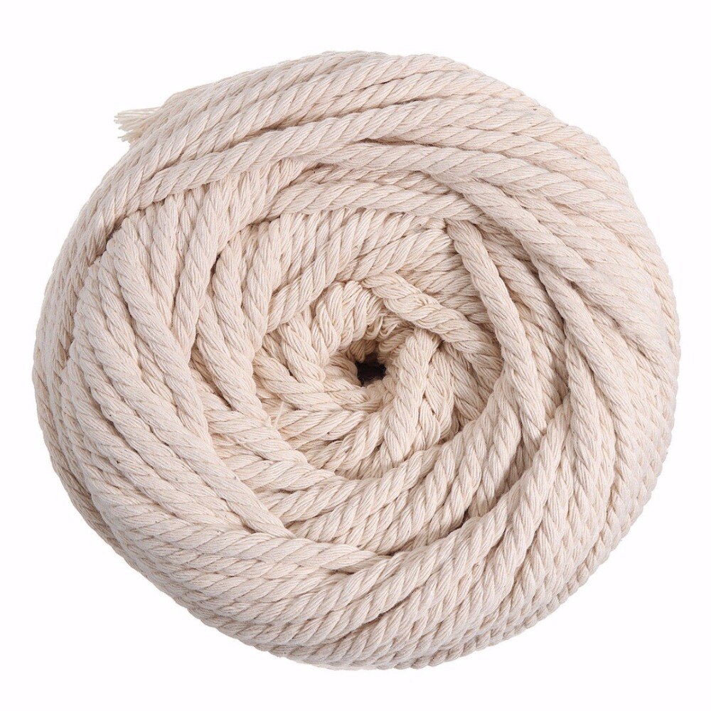 5MM Natural Beige Cotton Macrame Wall Hanging Plan... – Vicedeal