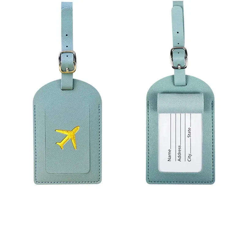 Reise Koffer Tasche Zubehör Leder Gepäck Stichworte Reisepass Abdeckung Ich würde Karte Adresse Name Halfter Etikett Gepäck Internat Tasche Stichworte: Elfenbein