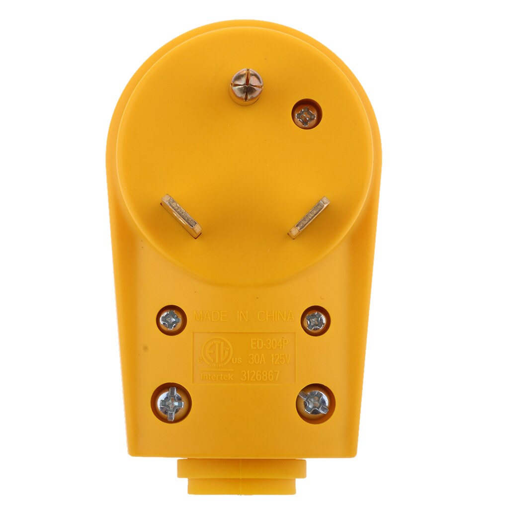 30 Amp 125 Volt Rv Bakje Plug Elektrische Mannelijke Plug Adapter Connector Met Gemakkelijker Handvat Grip