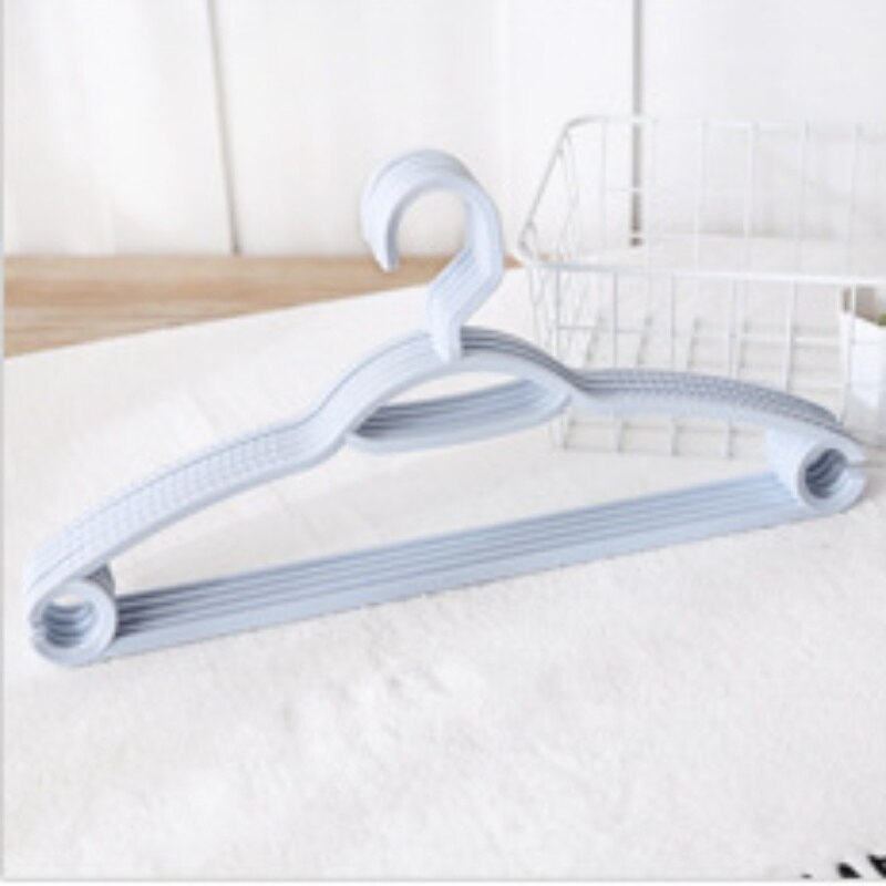 Non-slip Plastic Clothes Hanger Space Saving Coat Dress Hanger Laundry Storage Drying Hanger with Hook Towel Pant Hanger Rack: Grey
