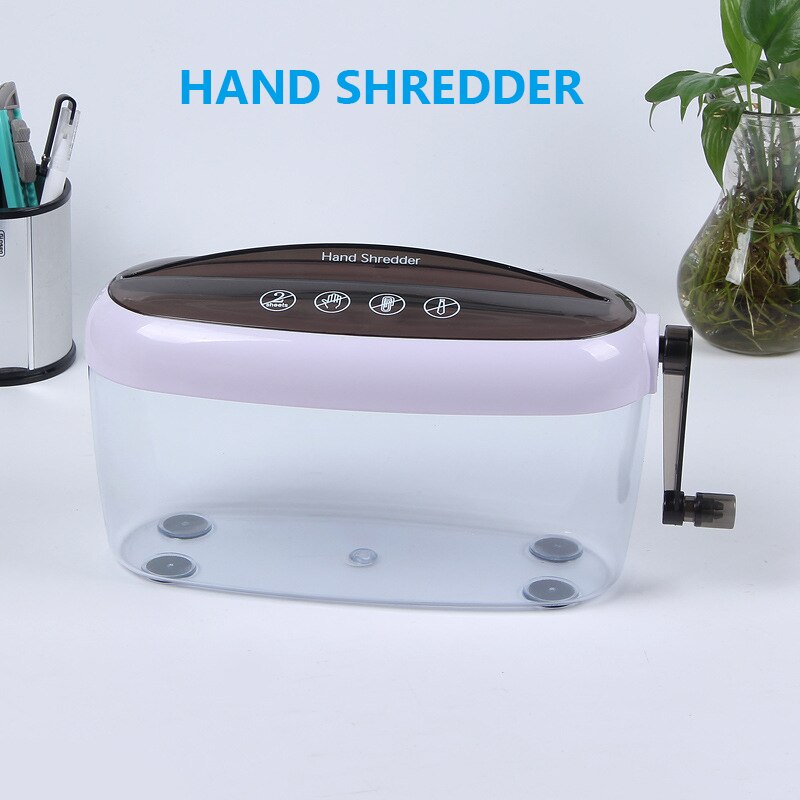 Handmade Desktop Small Paper Shredder Suitable For Office Documents A4 Paper Manual Shredder For Domestic Financial Bills