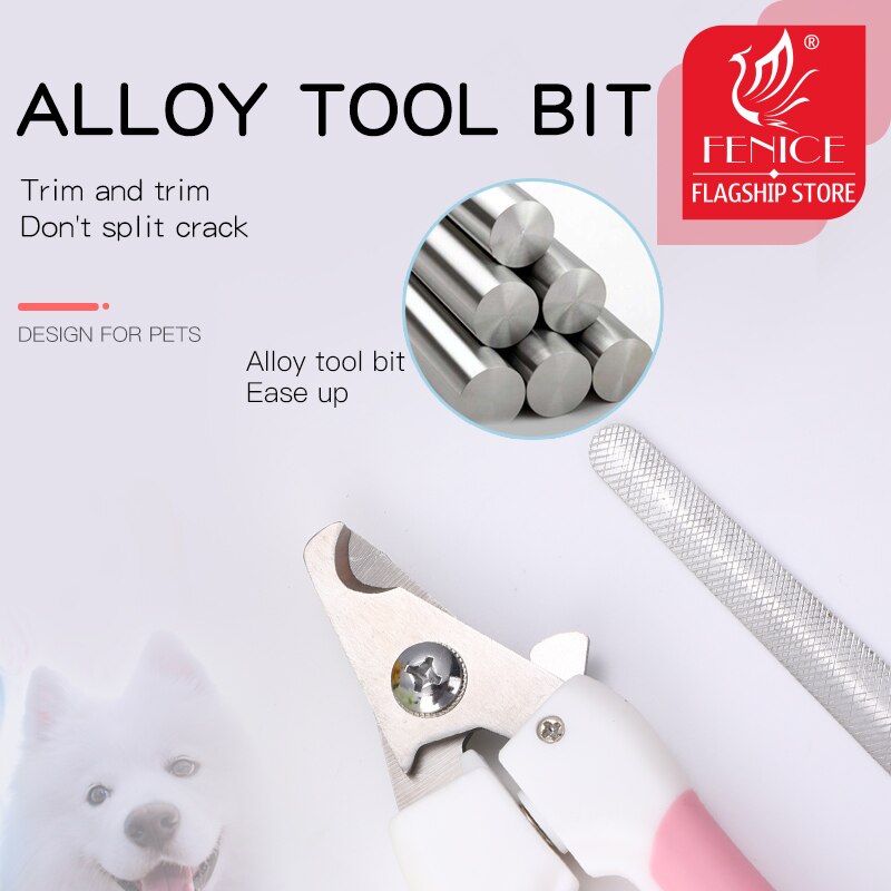 Fenice Pet Nail Clipper Scissors Pet Dog Cat Nail Toe Claw Clippers Scissors Trimmer Grooming Tools for Animals Pet Supplies