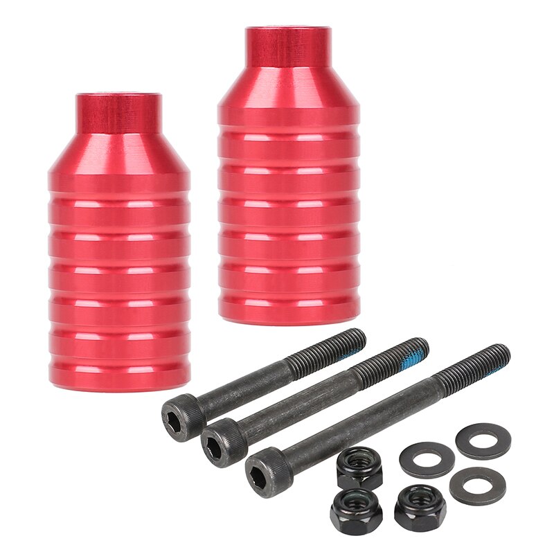 Pro Roller Pegs Set mit Achse Hardware 2.5 ", 3.0",3.5 "für Freestyle Roller Schleift: Red   2pcs