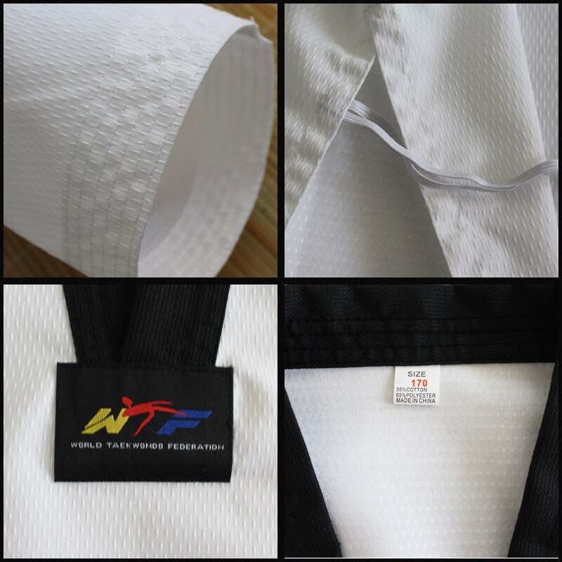 Price White WTF Taekwondo Uniform for Kids and Adult Taekwondo Suit for Competition and Training