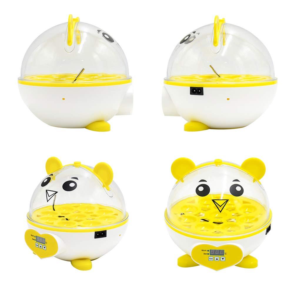 9 Egg Incubator , Small General Digital Egg Incubator with Temperature Control Animal Shape Egg Incubator The Best for
