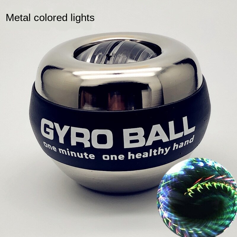 LED Wrist Ball Trainer Gyroscope Strengthener Gyro Power Ball Arm Exerciser Exercise Machine Gym Fitness Equipment