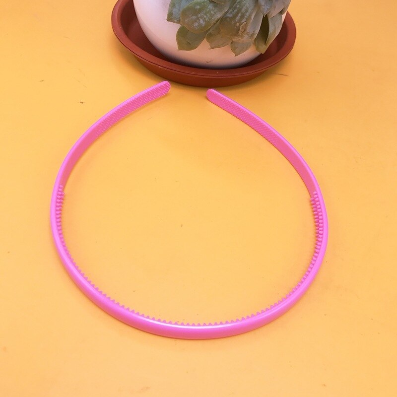 0,8 Cm Gewölbte Zahn Haar Bands 8mm Kunststoff Stirnband Kinder Haar Bands Weihnachten Kopf Schnalle Umwelt Freundliche Top Cuf: Dark Pink