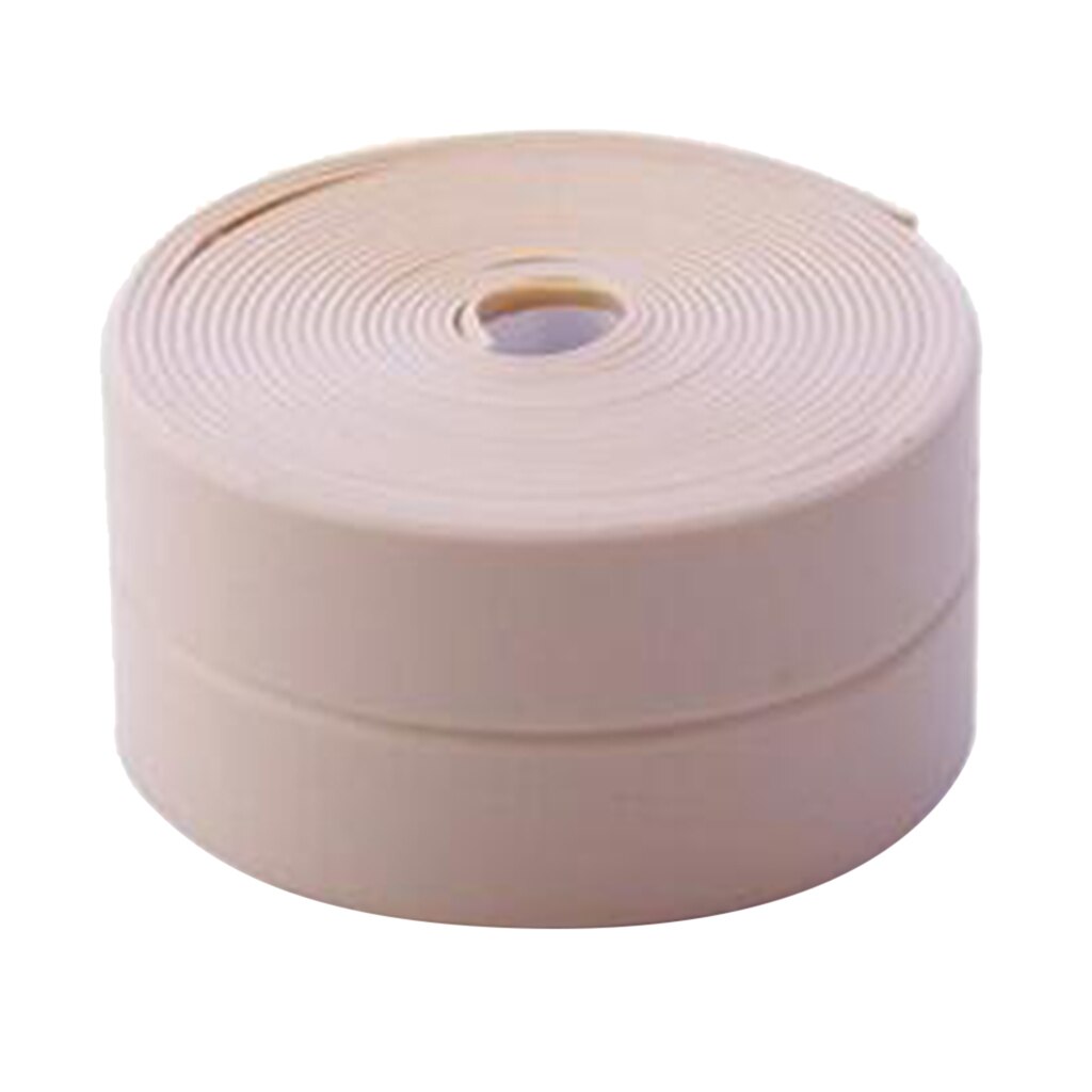 Flexible Self-Adhesive Caulk and Trim Tape - Cover Gaps Around Walls, Ceilings: Pink