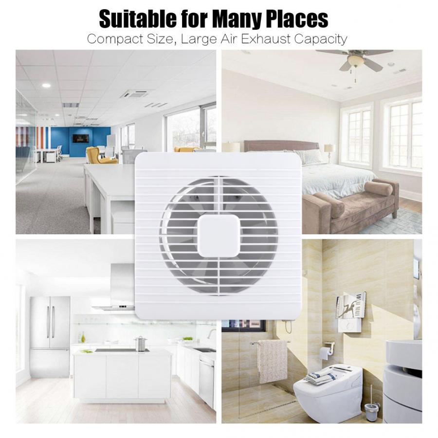 Bathroom Exhaust Fan 20W 220V Wall Mounted Exhaust Fan Low Noise Home