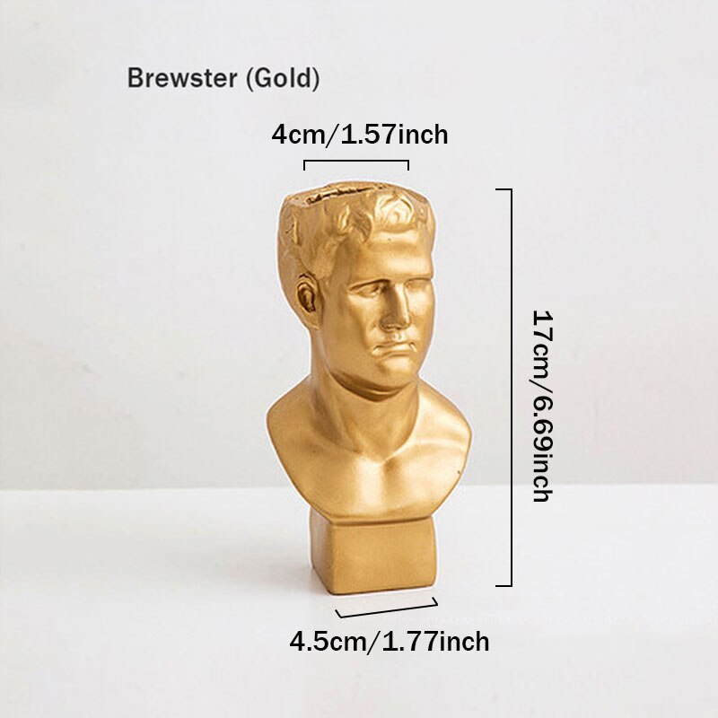 Venus Model Flowerpot Desktop Simulation Flower Arrangement Container Resin Model Handmade Artist Home Decoration: G