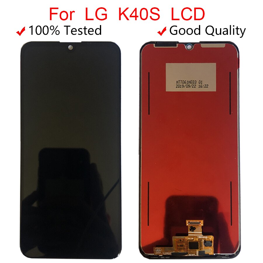 original For LG K40S LCD Touch Screen Digitizer Component Replacement Fittings 6.1 "100% Test for LG K40S LCD