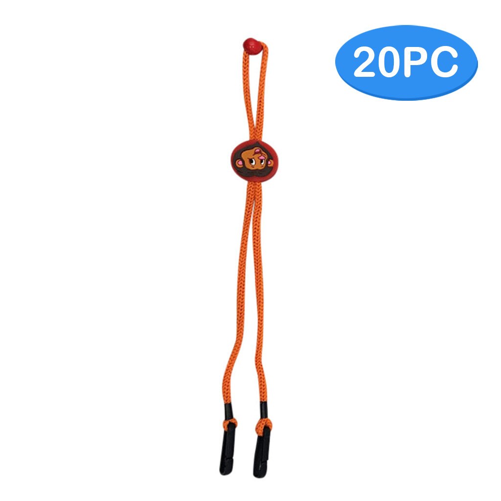 Verstelbare Masker Lanyard Stopper Handy & Handig Veiligheid Masker Rest & Oor Houder Touw Voor Kind Sujeta Mascarillas Salvaorejas 20pc: BE