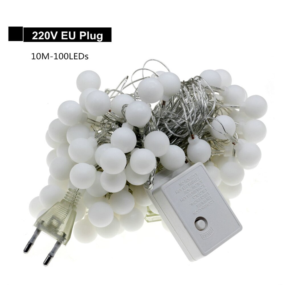 Hoilday Verlichting Warm Wit Fairy Guirlande Led Ball String Lights/Usb/Batterij Box Kerstboom Outdoor Decoratieve Verlichting