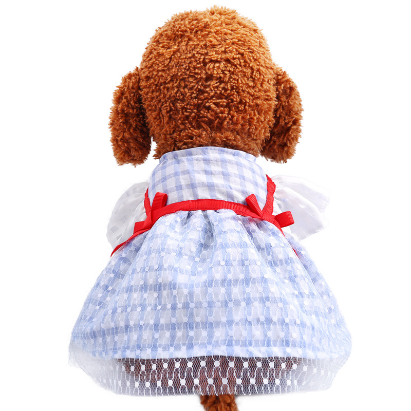6 Colors Sweet Cat Dog Dress Summer Pet Clothes for Small Dogs Pets Dresses for Yorkies Chihuahua Puppy Cat Skirt disfraz perro