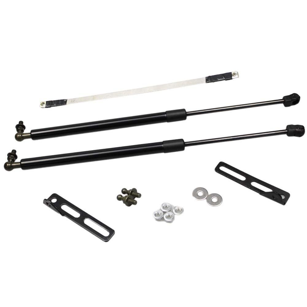 for Peugeot 308 T9 SUV Front bonnet Hood Carbon Fiber modify Gas Spring Struts Prop Lift Support damper: normal black
