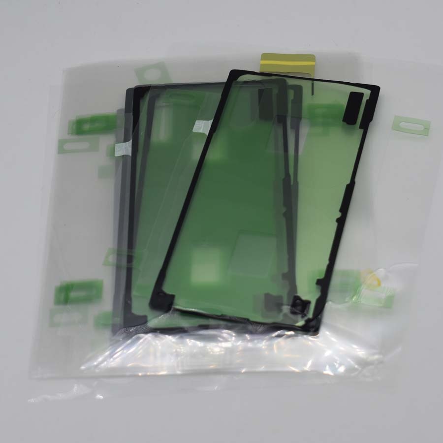20 teile/los Original Hinten Zurück Abdeckung Batterie Tür Anhaftender Aufkleber kleber Für Samsung Galaxis Hinweis 10 Hinweis10 Plus n975