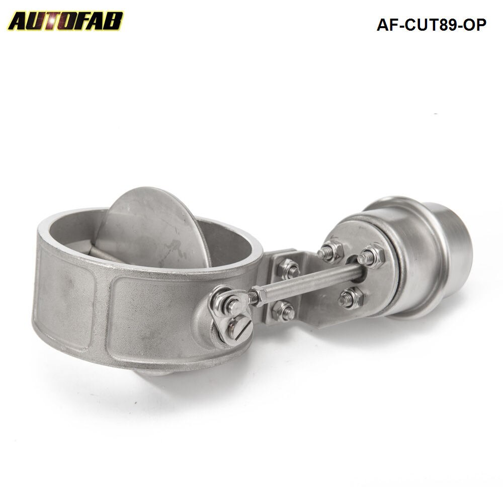 Vacuum Activated Exhaust Cutout / Dump 89MM OPEN Style Pressure: about 1 BAR AF-CUT89-OP