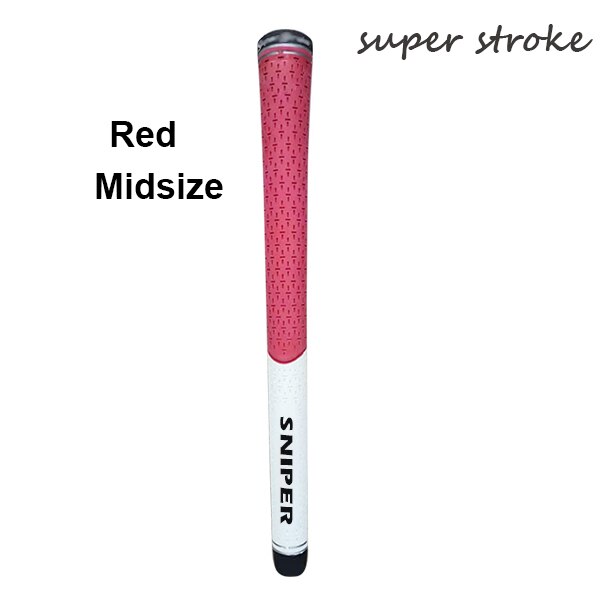 In  ss 13 stuks/partij standaard en middelgrote rubberen golfijzergrepen golfclubgrepen: Rode middelgrote