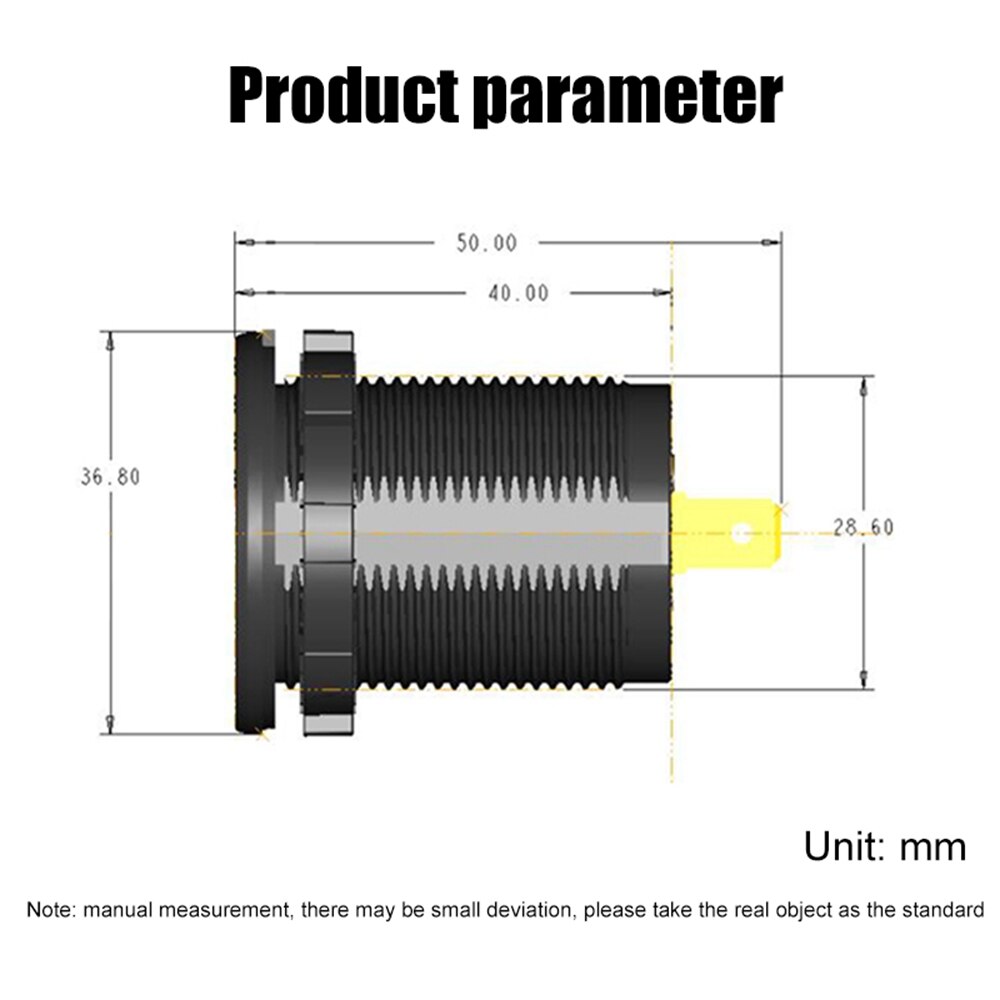 36W Qc 3.0 Usb Charger Snellader Motorfiets Dual Usb Charger Socket Led Flikkeren Met Schakelaar Voor Auto track Dvr Gps