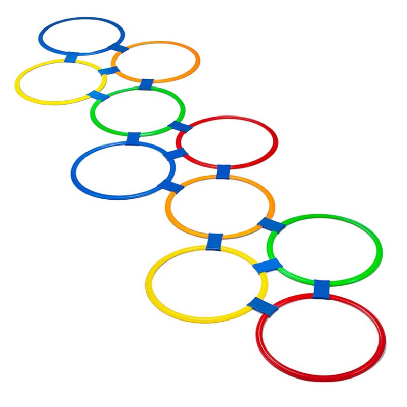 Anillo de formación de fútbol de 30cm y 40cm para niños, aros para agilidad, accesorios coloridos para entrenamiento deportivo, 10 Uds.